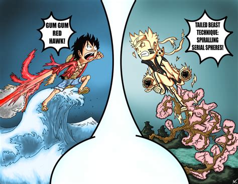 EOS Naruto and Sasuke are faster than 8th gate Guy who would be 36 8 times faster than light. . Can luffy beat naruto